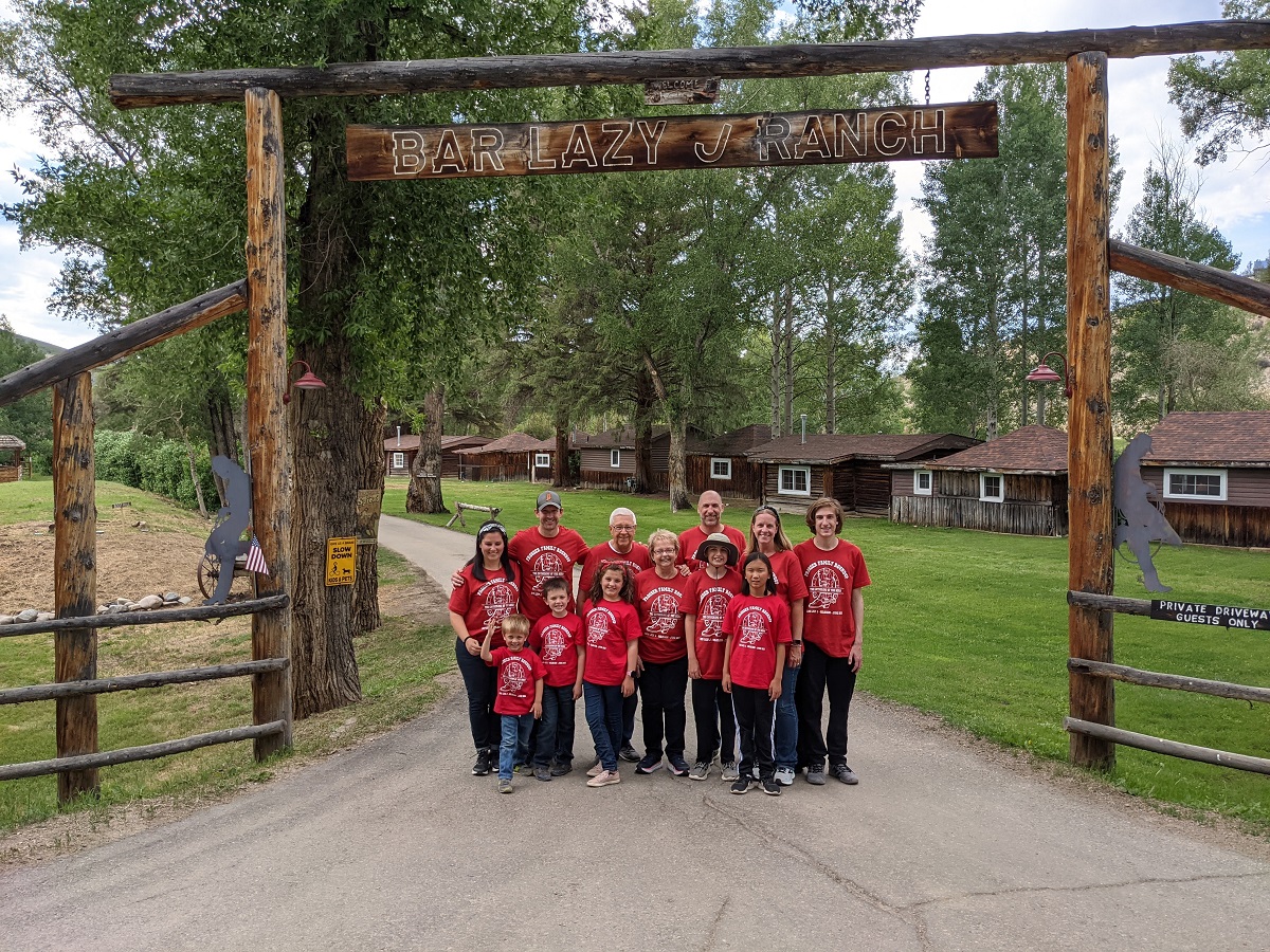 Parents 50th Wedding Anniversary Family Fun, Bar Lazy J Dude Ranch, Parshall CO (2021)
